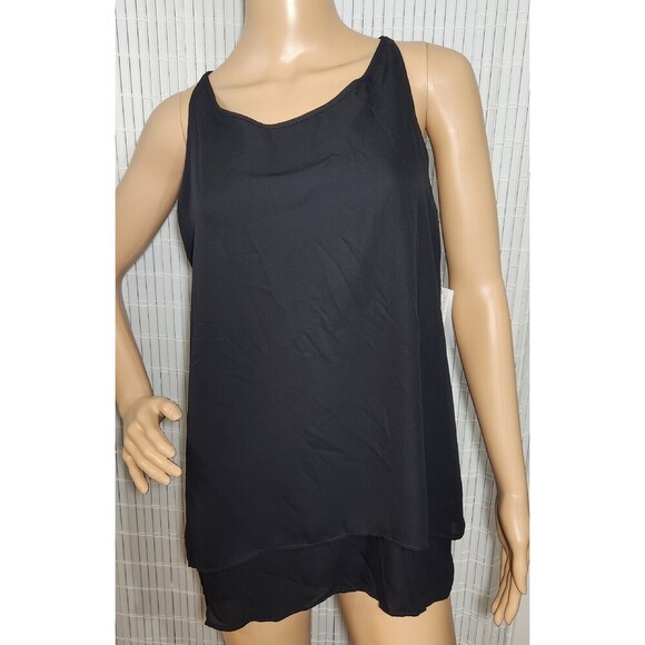 Zac And Rachel sleeveless Top with layers For Women Size Large Black Color B1 - Picture 12 of 12
